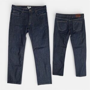 Peter Millar Jeans Men 34x32(30) Dark Blue Cotton Stretch Lightweight Logo READ